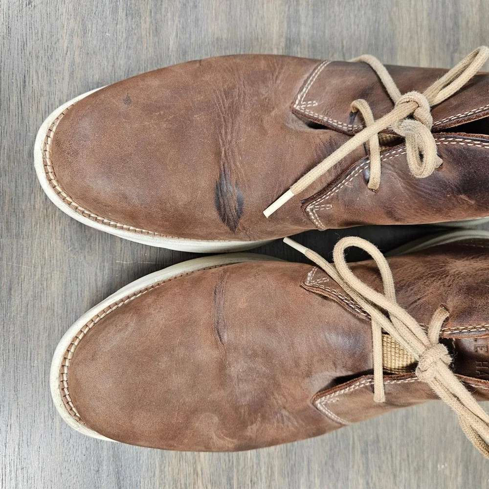 Cole Haan Men's 10M Chukka Boots Grand Atlantic 360 Water Resistant Nubuck Brown
